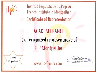 сертификат французской языковой школы ИЛП